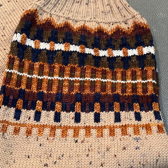 Misha and Puff women’s camel fair isle pants S - Picture 2 of 4